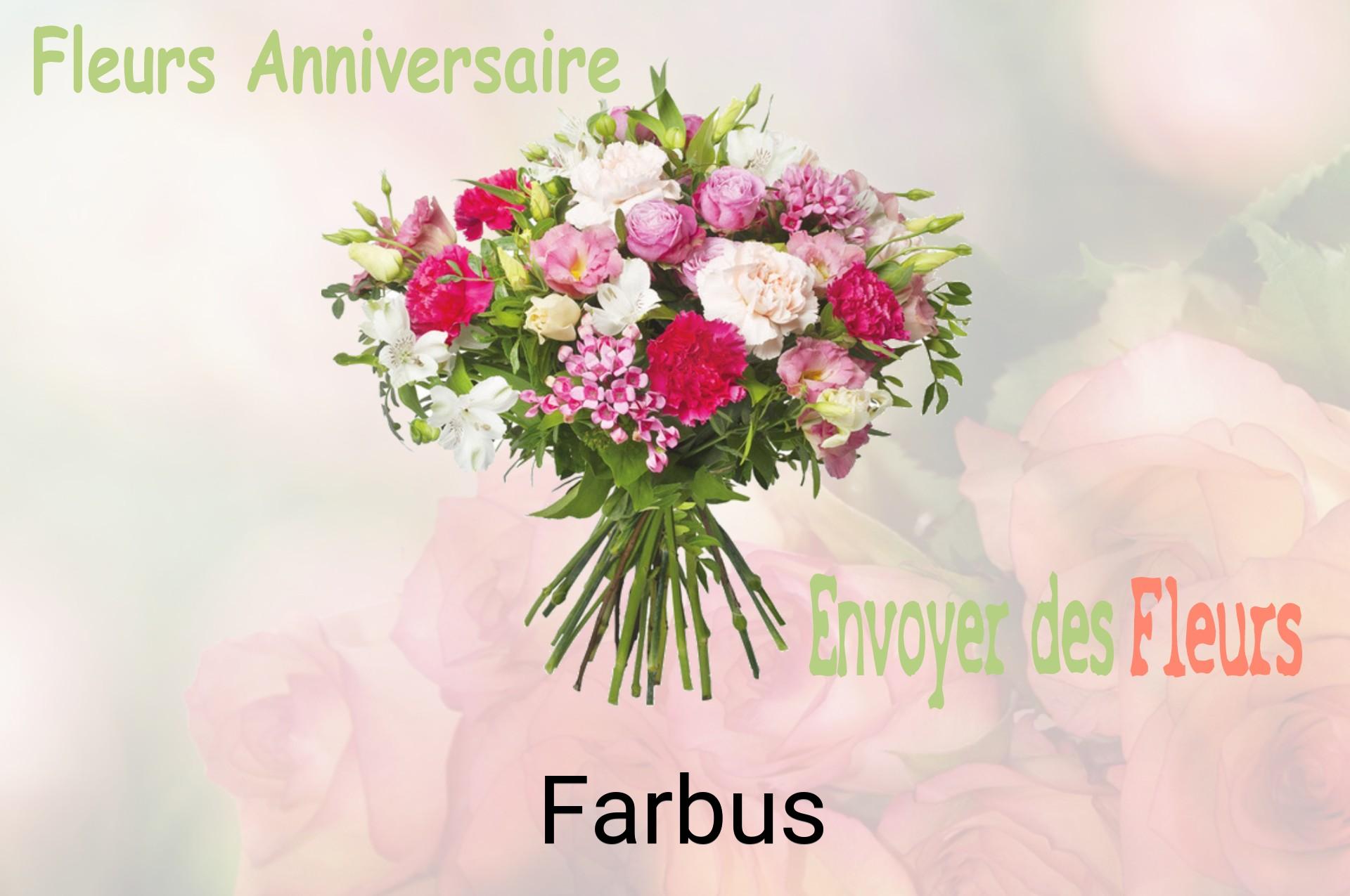 Bouquet de fleurs d’anniversaire livré à Farbus